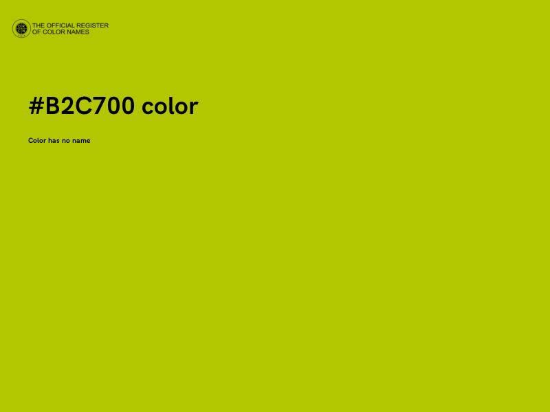 #B2C700 color image