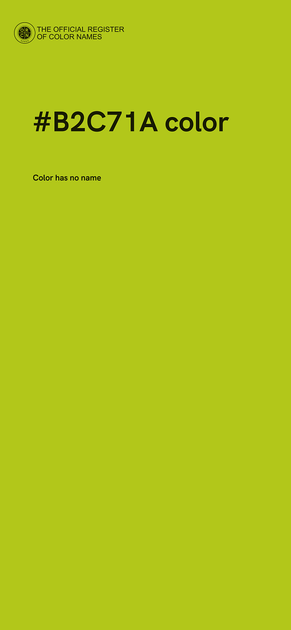 #B2C71A color image