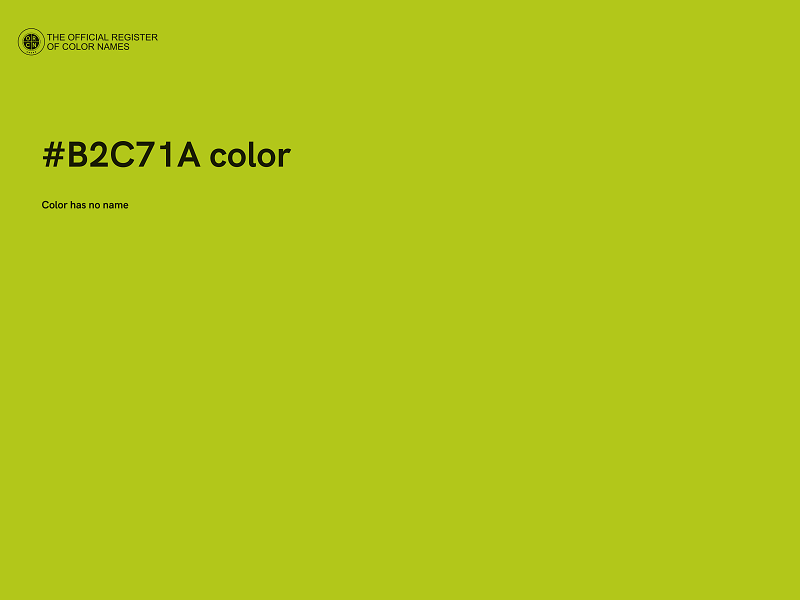 #B2C71A color image
