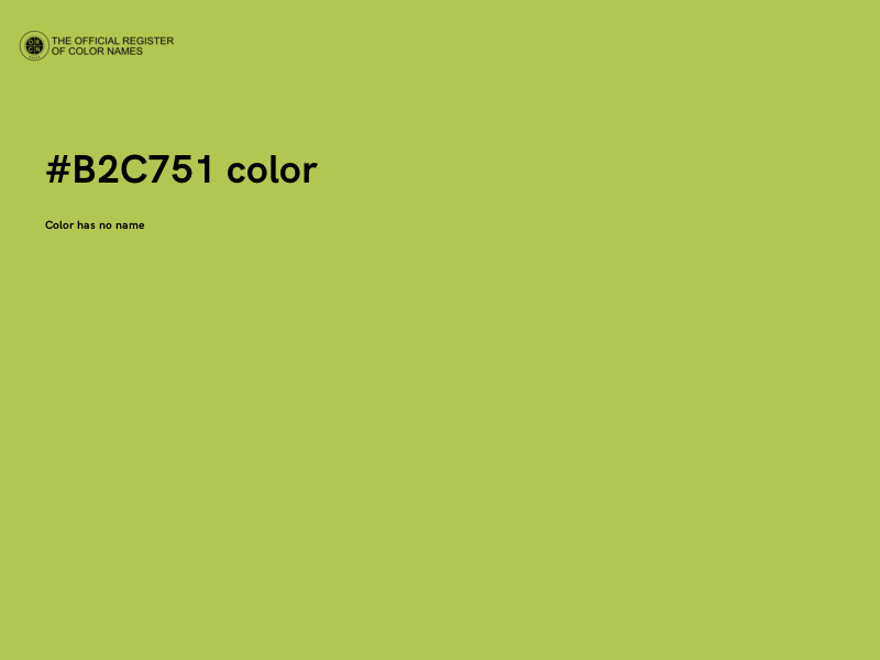 #B2C751 color image