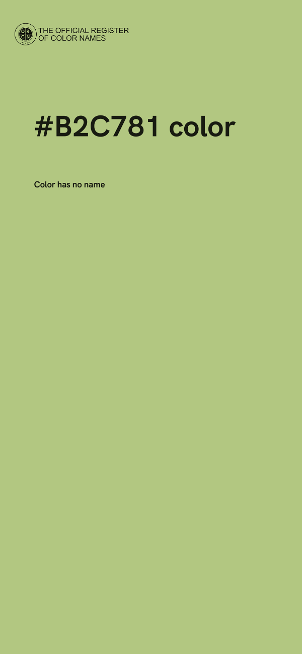 #B2C781 color image