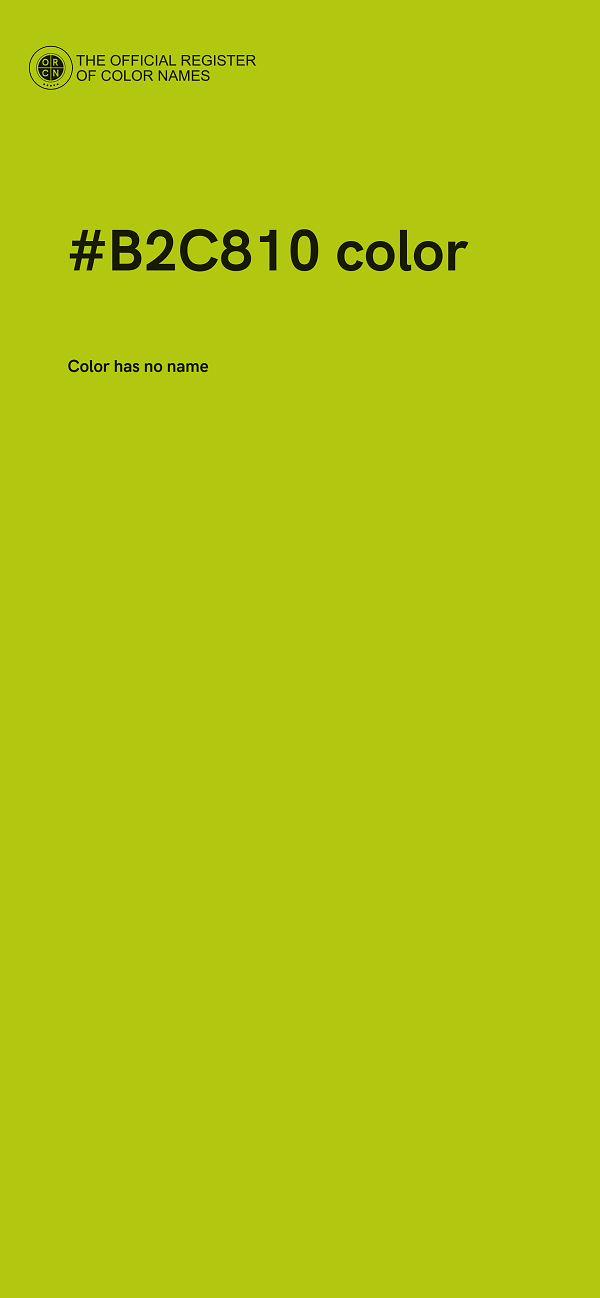 #B2C810 color image