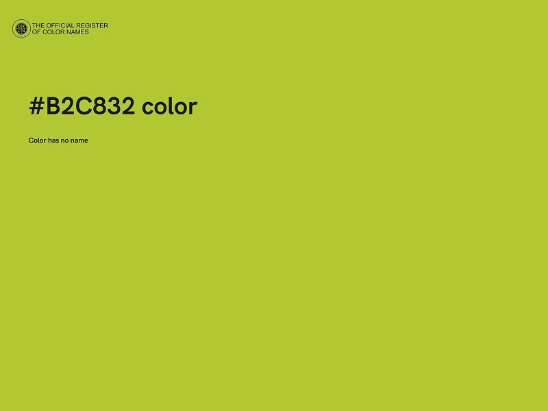 #B2C832 color image