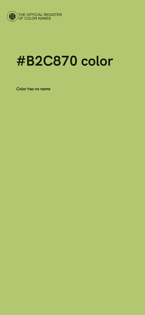 #B2C870 color image