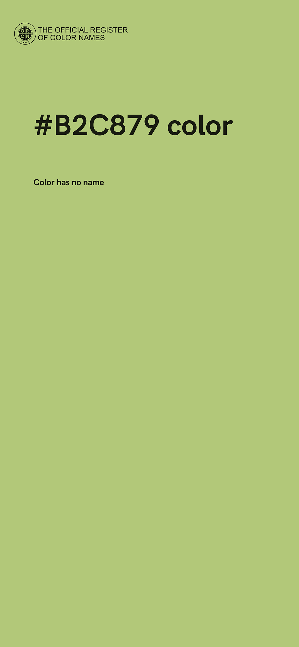 #B2C879 color image