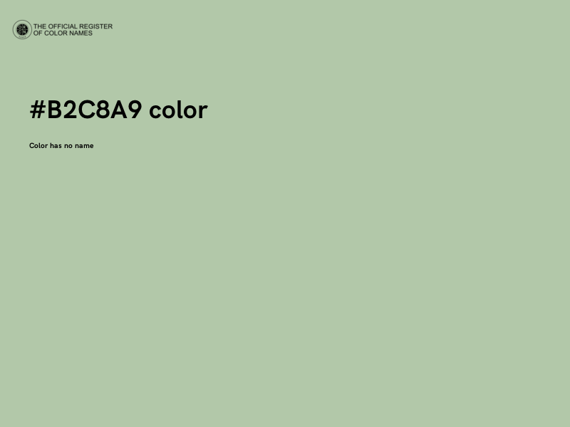 #B2C8A9 color image