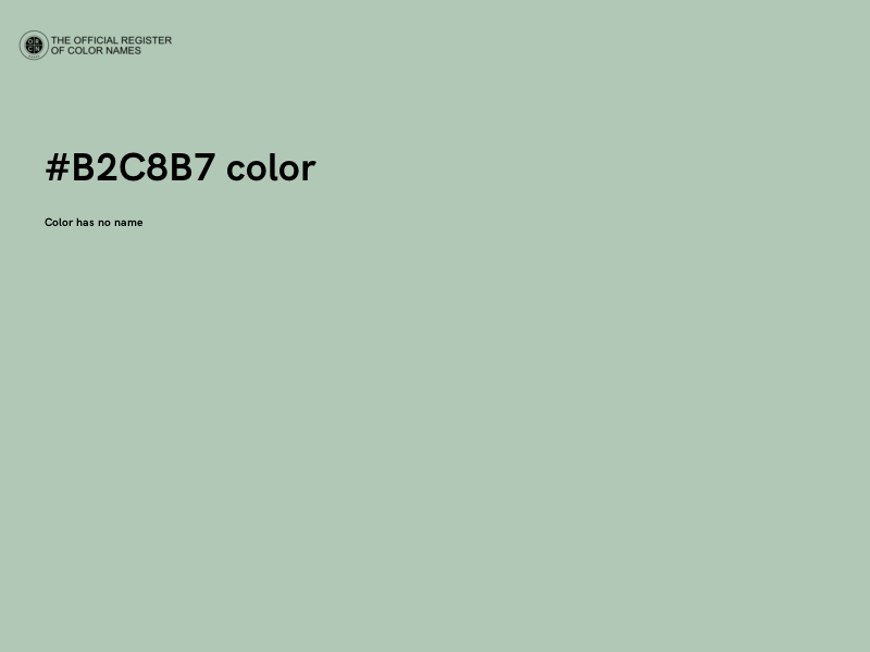 #B2C8B7 color image