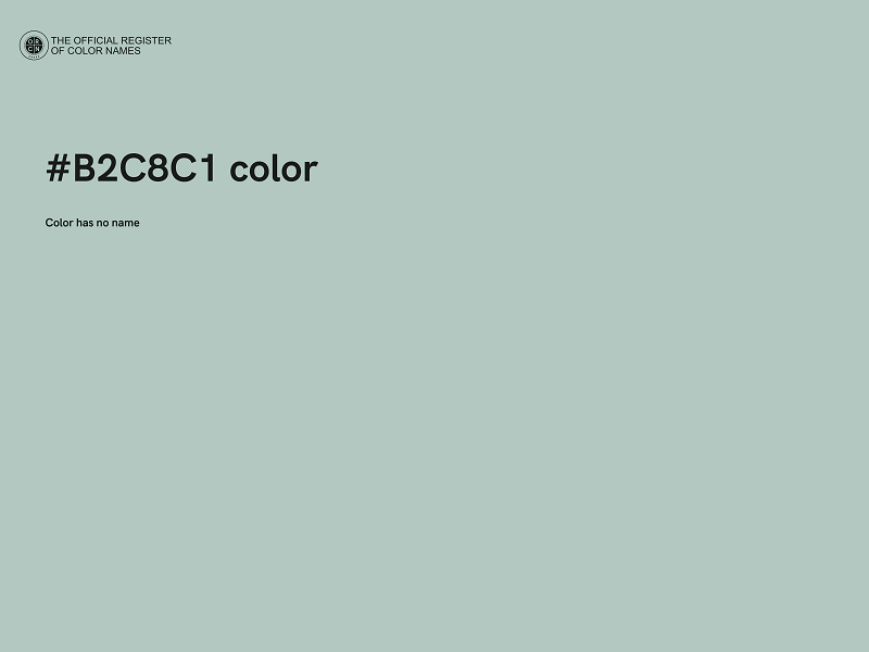 #B2C8C1 color image