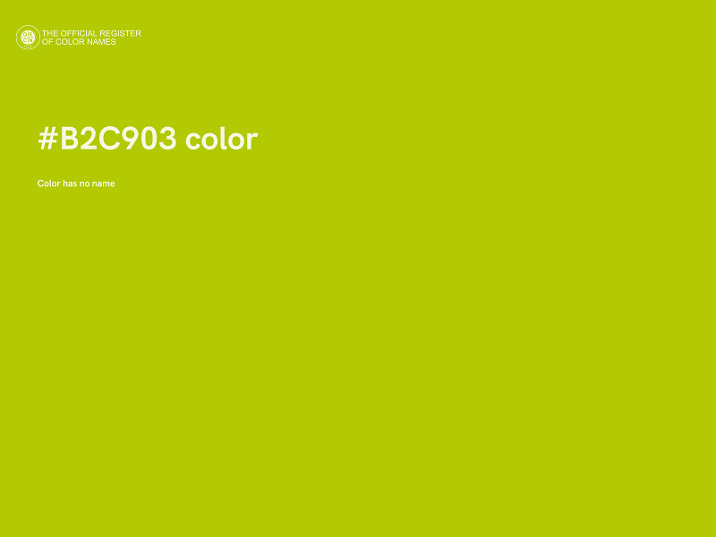 #B2C903 color image