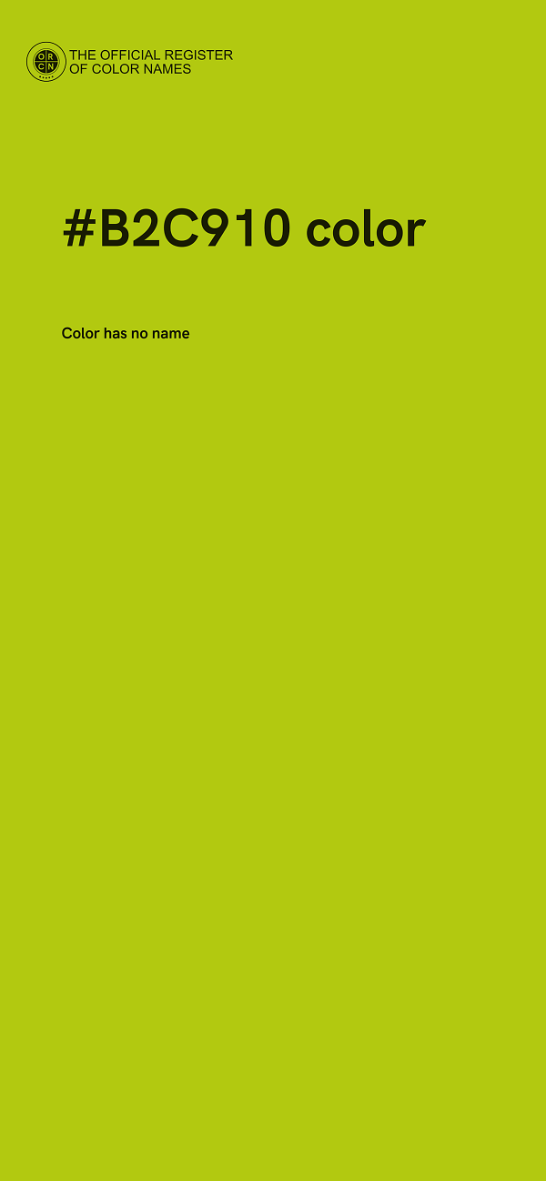 #B2C910 color image