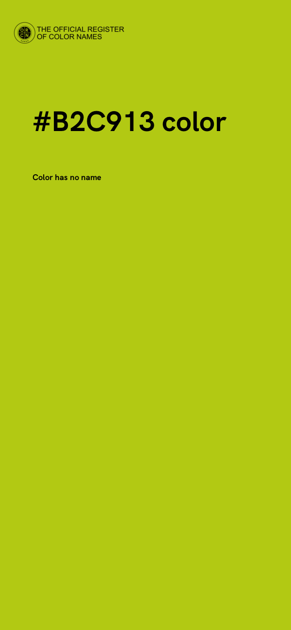 #B2C913 color image