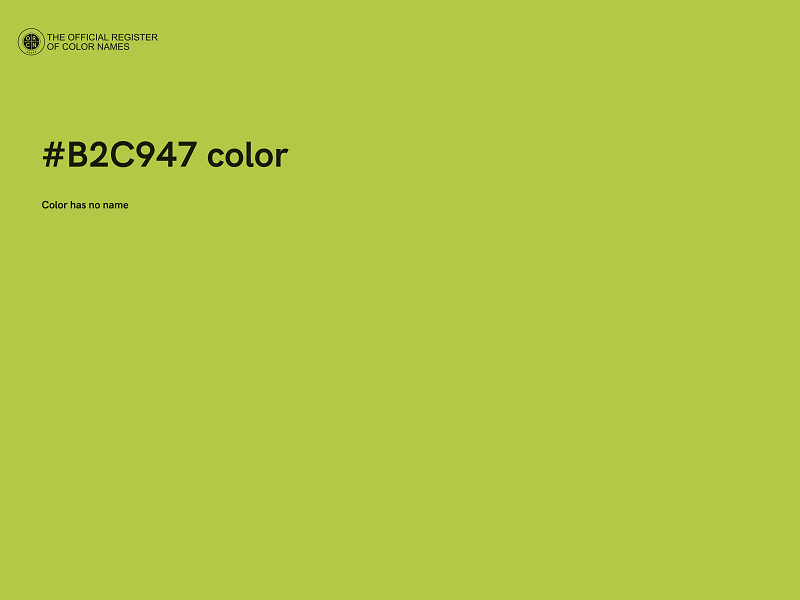 #B2C947 color image