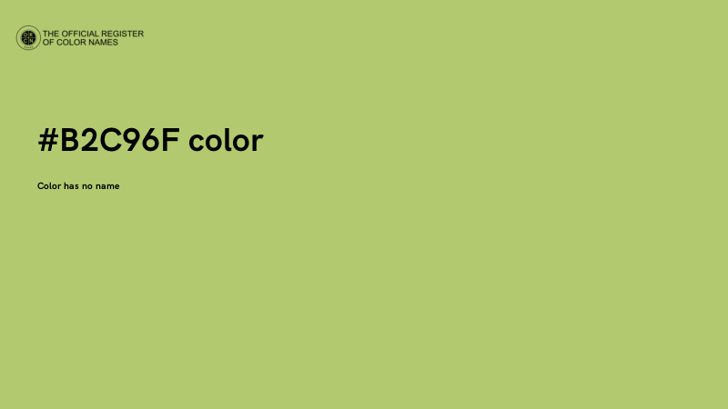 #B2C96F color image