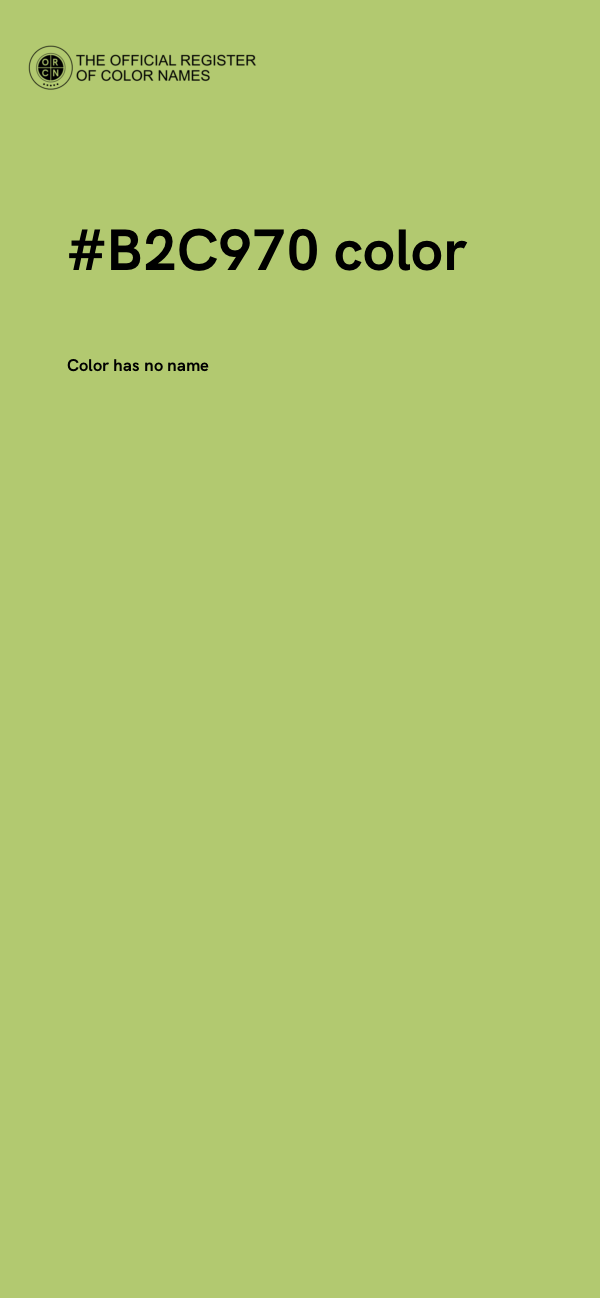 #B2C970 color image