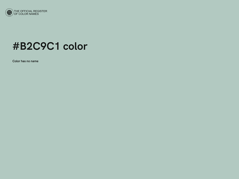 #B2C9C1 color image