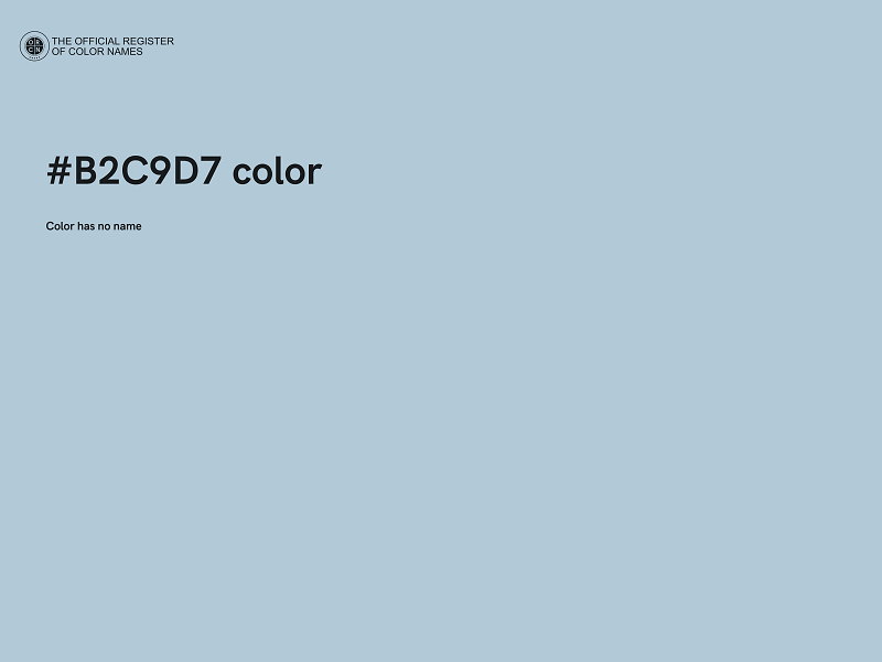 #B2C9D7 color image