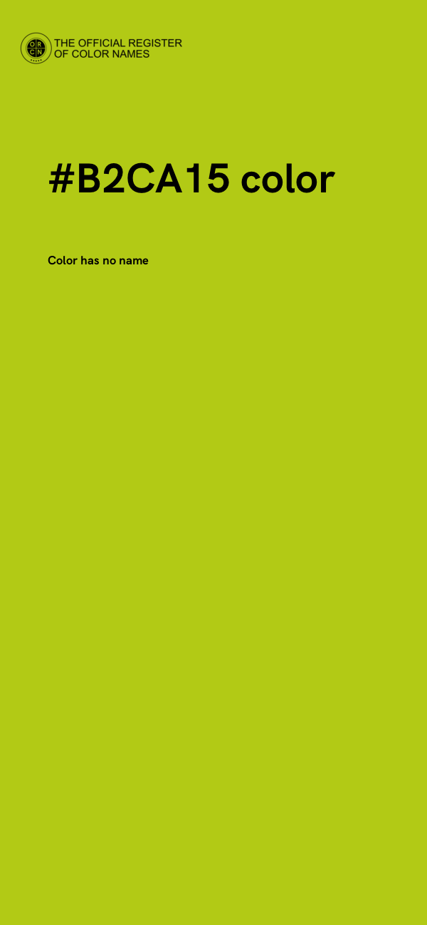 #B2CA15 color image