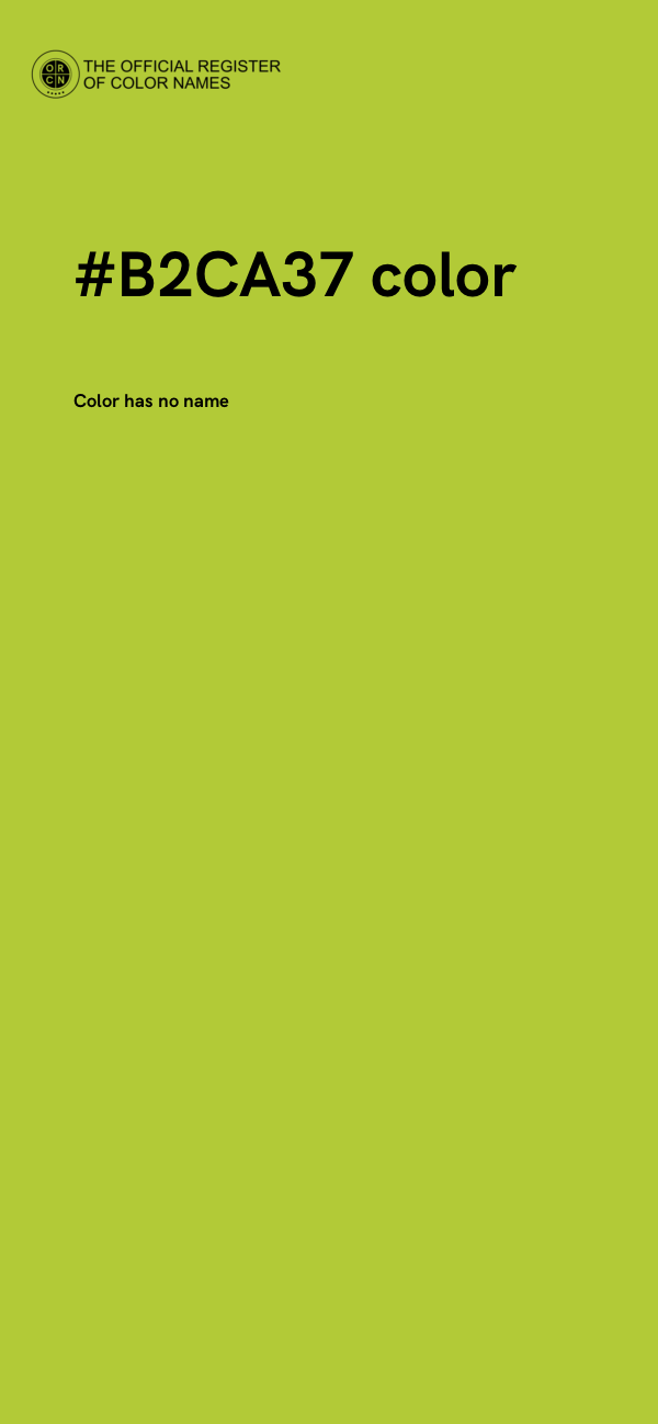 #B2CA37 color image