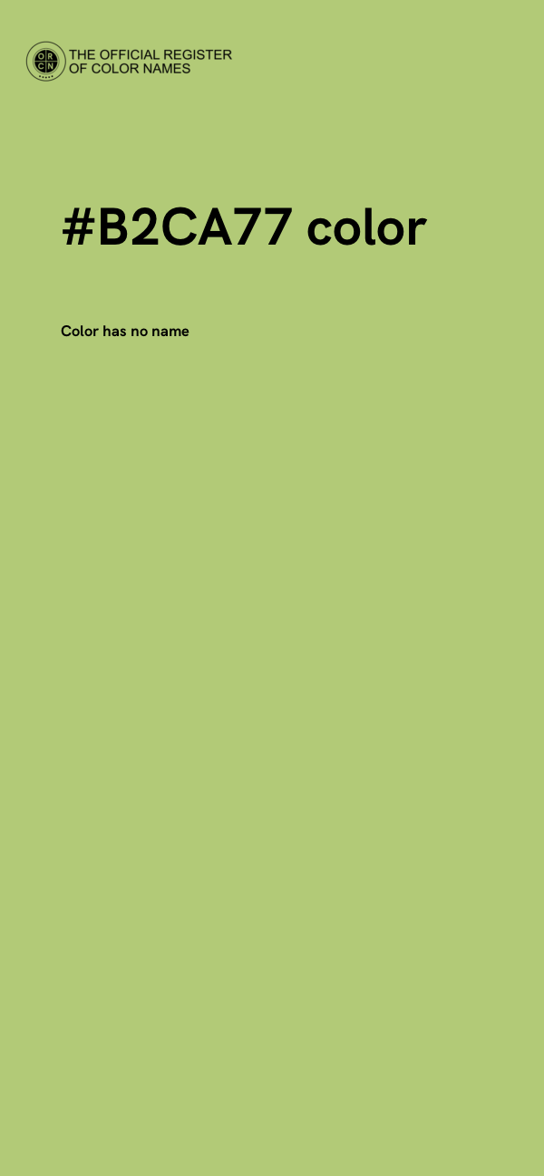 #B2CA77 color image