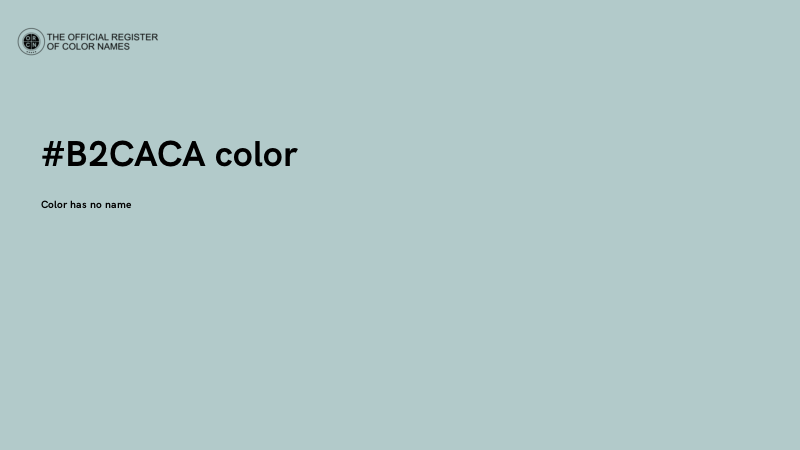 #B2CACA color image