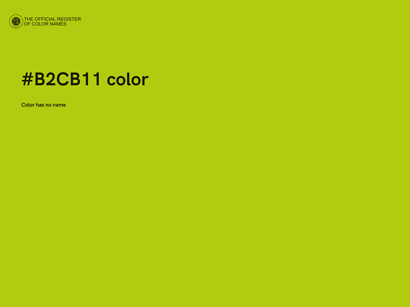 #B2CB11 color image