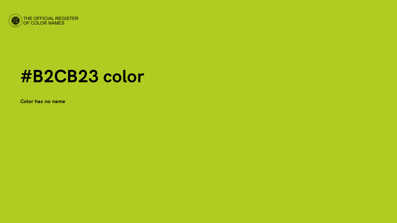 #B2CB23 color image