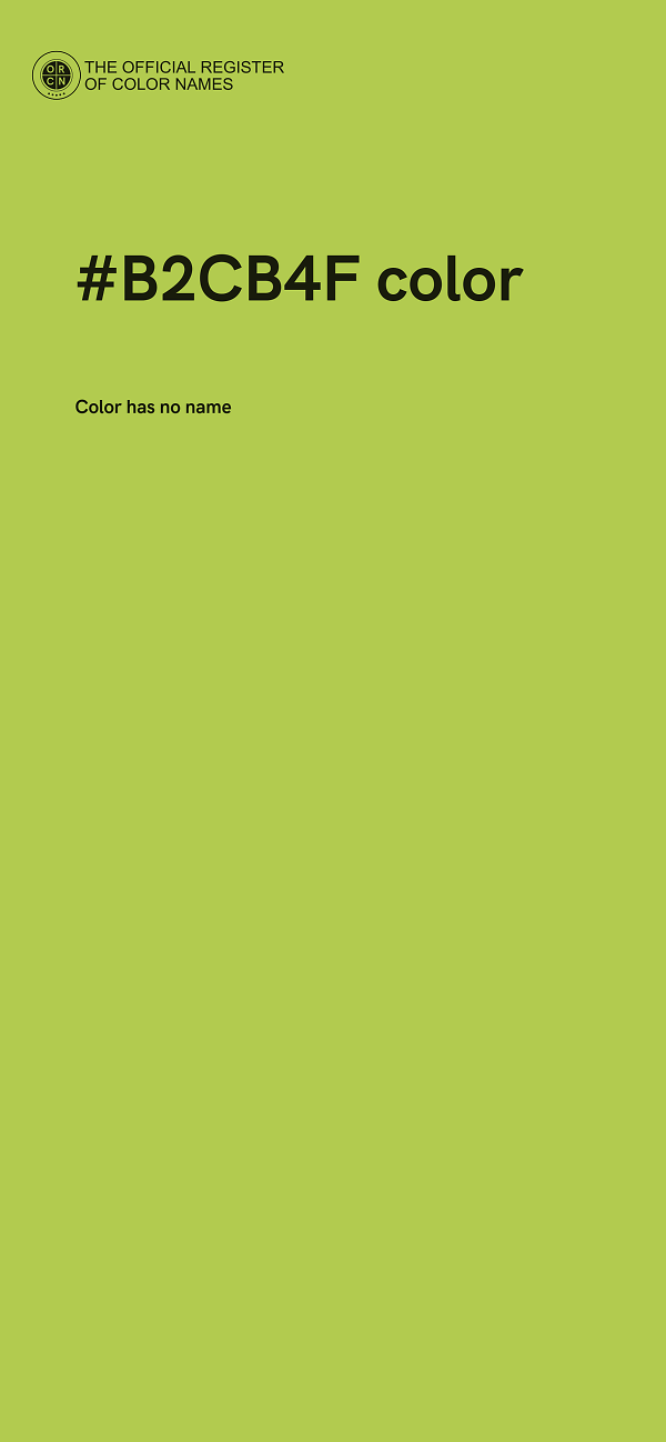 #B2CB4F color image