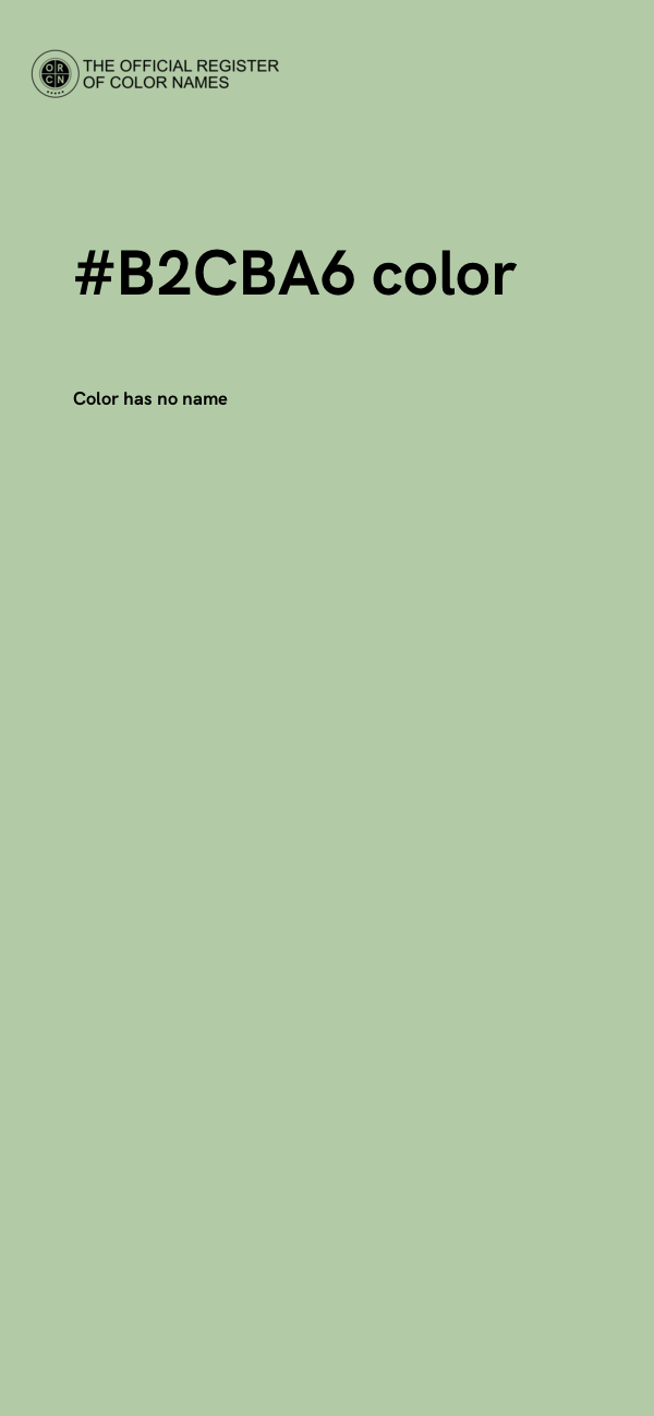 #B2CBA6 color image