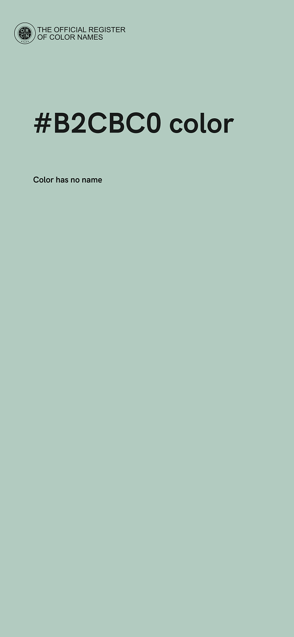 #B2CBC0 color image