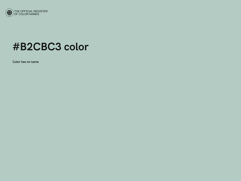 #B2CBC3 color image