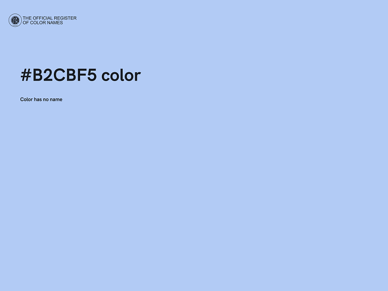 #B2CBF5 color image
