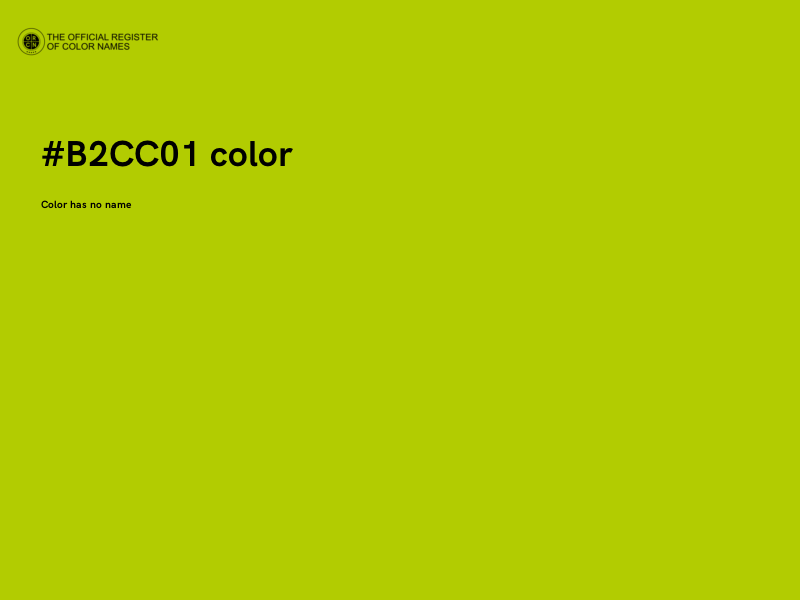 #B2CC01 color image