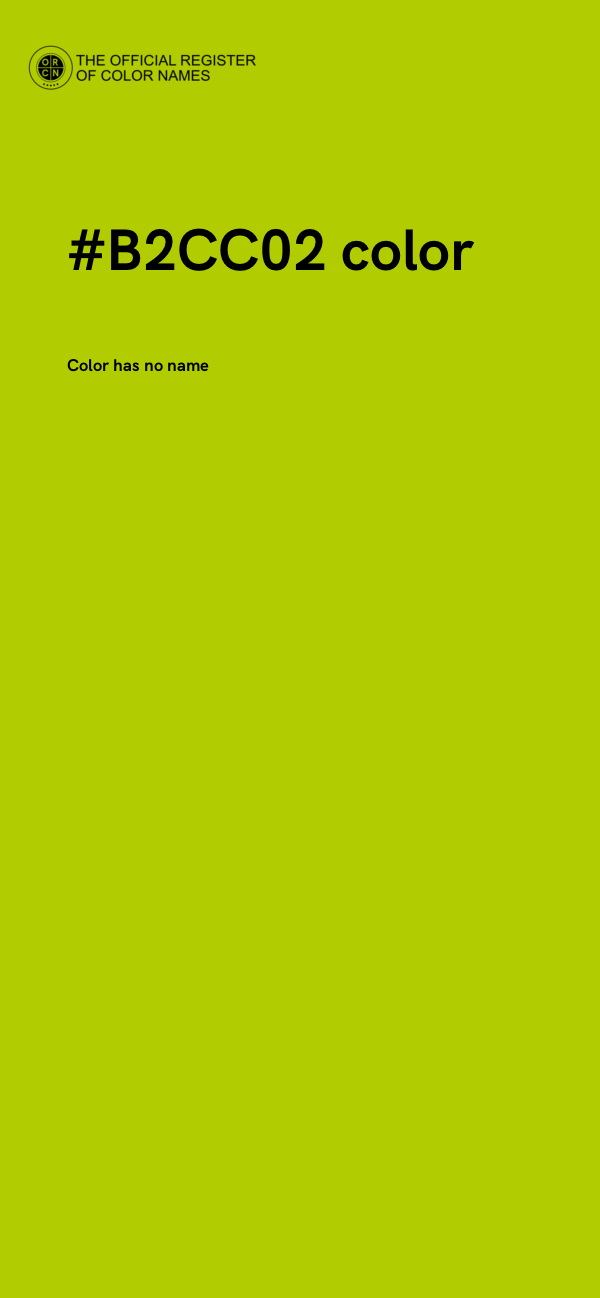 #B2CC02 color image