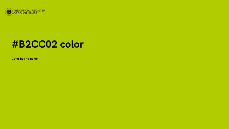 #B2CC02 color image