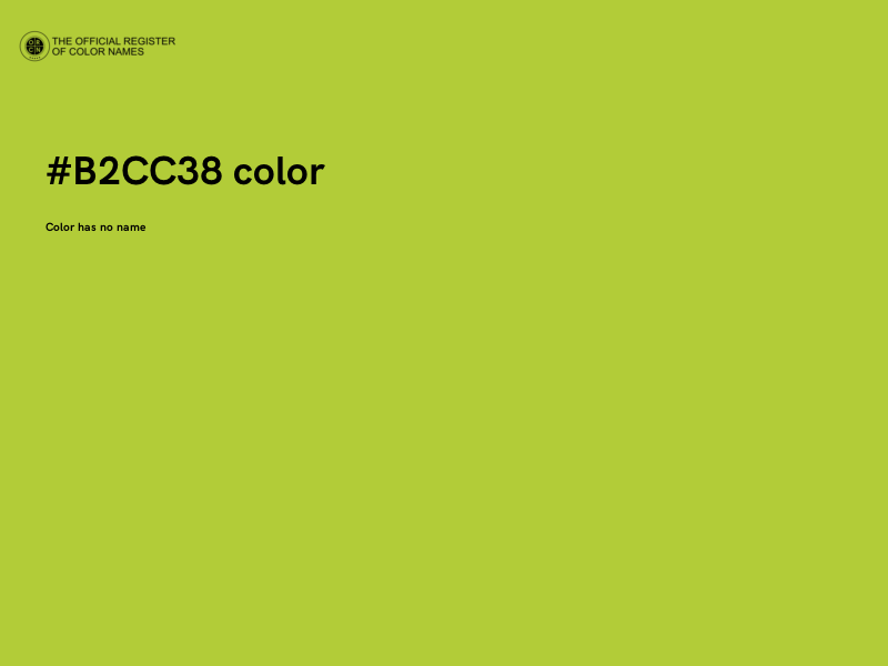 #B2CC38 color image