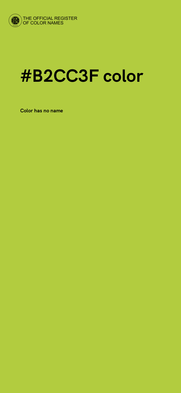 #B2CC3F color image