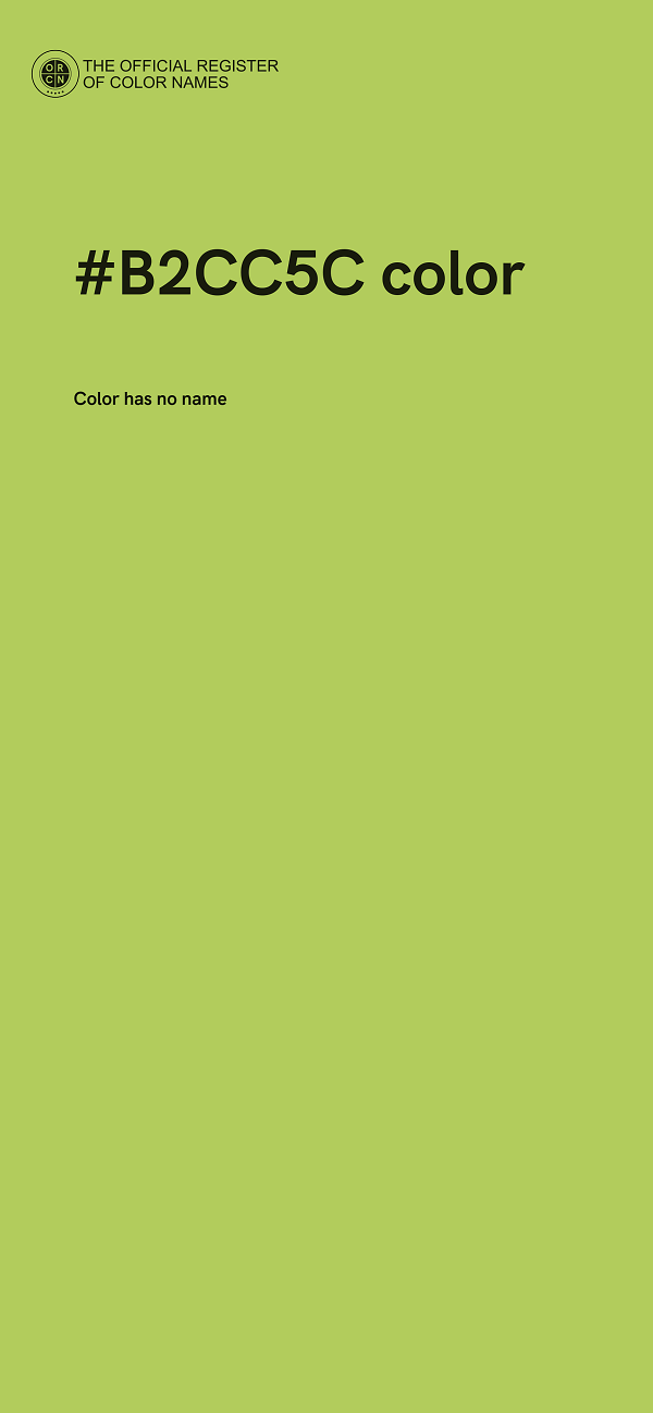 #B2CC5C color image