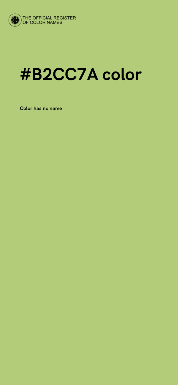 #B2CC7A color image