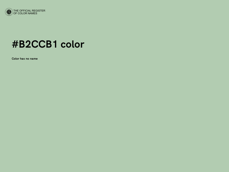 #B2CCB1 color image