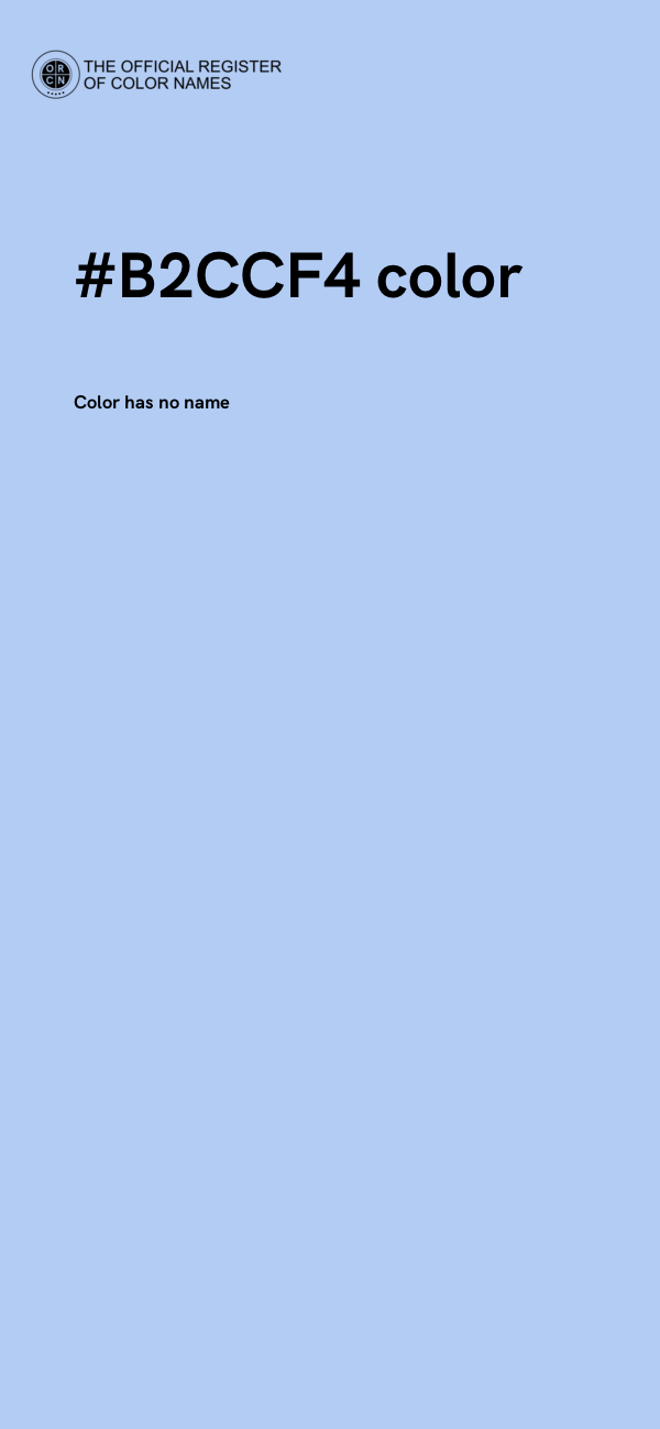 #B2CCF4 color image