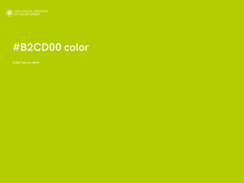 #B2CD00 color image