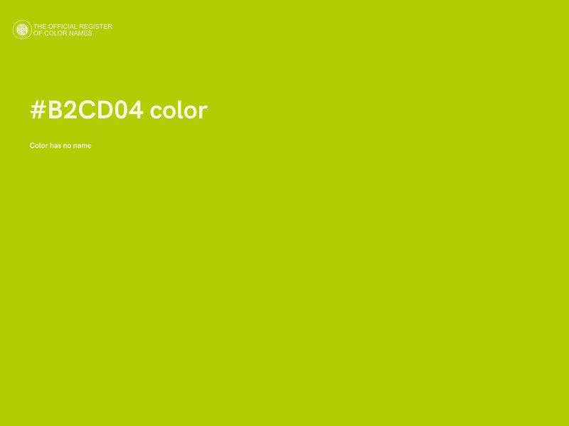 #B2CD04 color image
