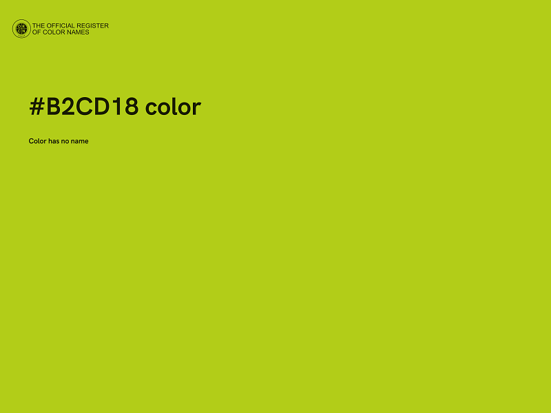 #B2CD18 color image