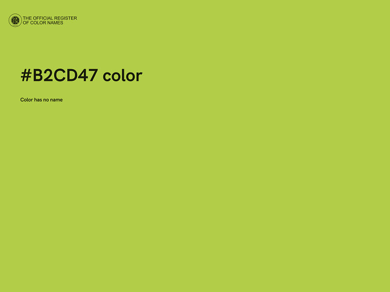 #B2CD47 color image