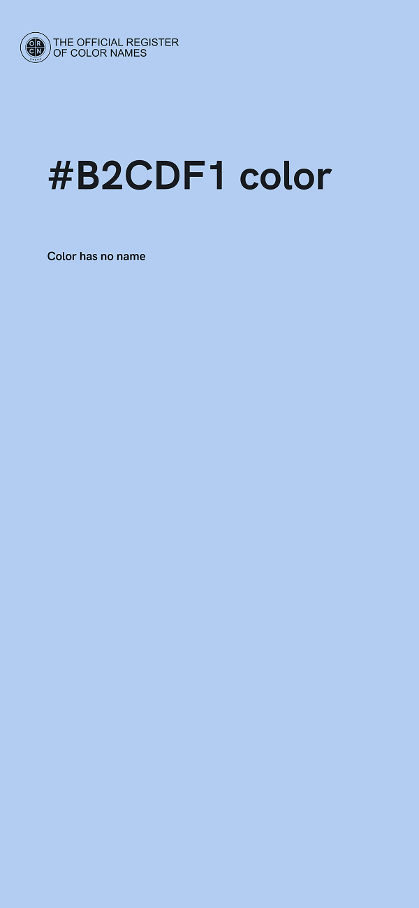 #B2CDF1 color image