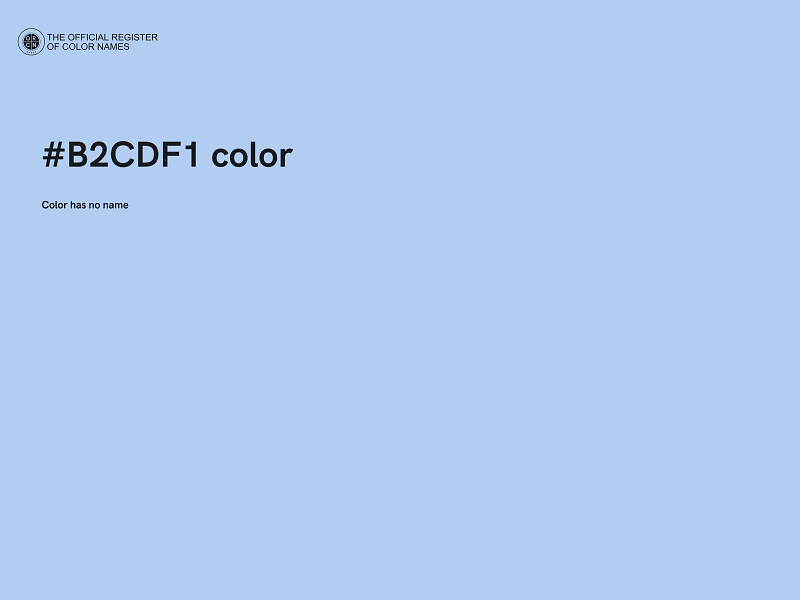 #B2CDF1 color image