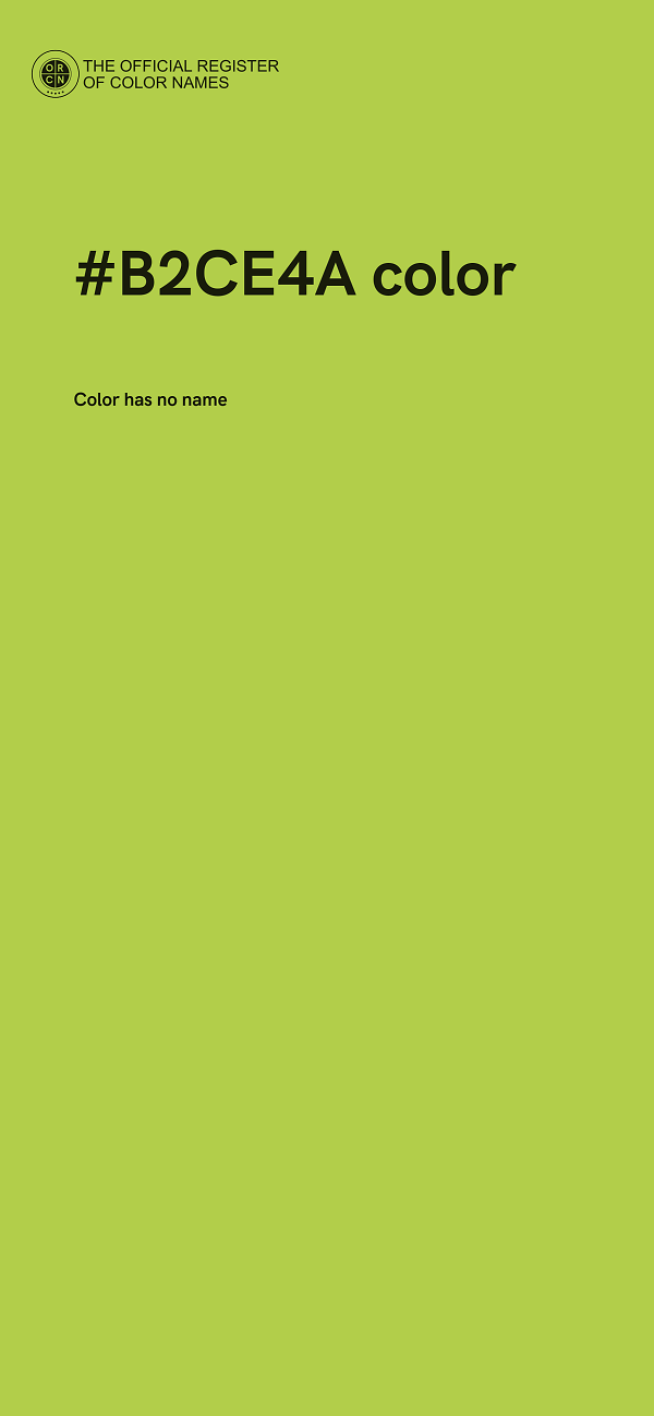 #B2CE4A color image