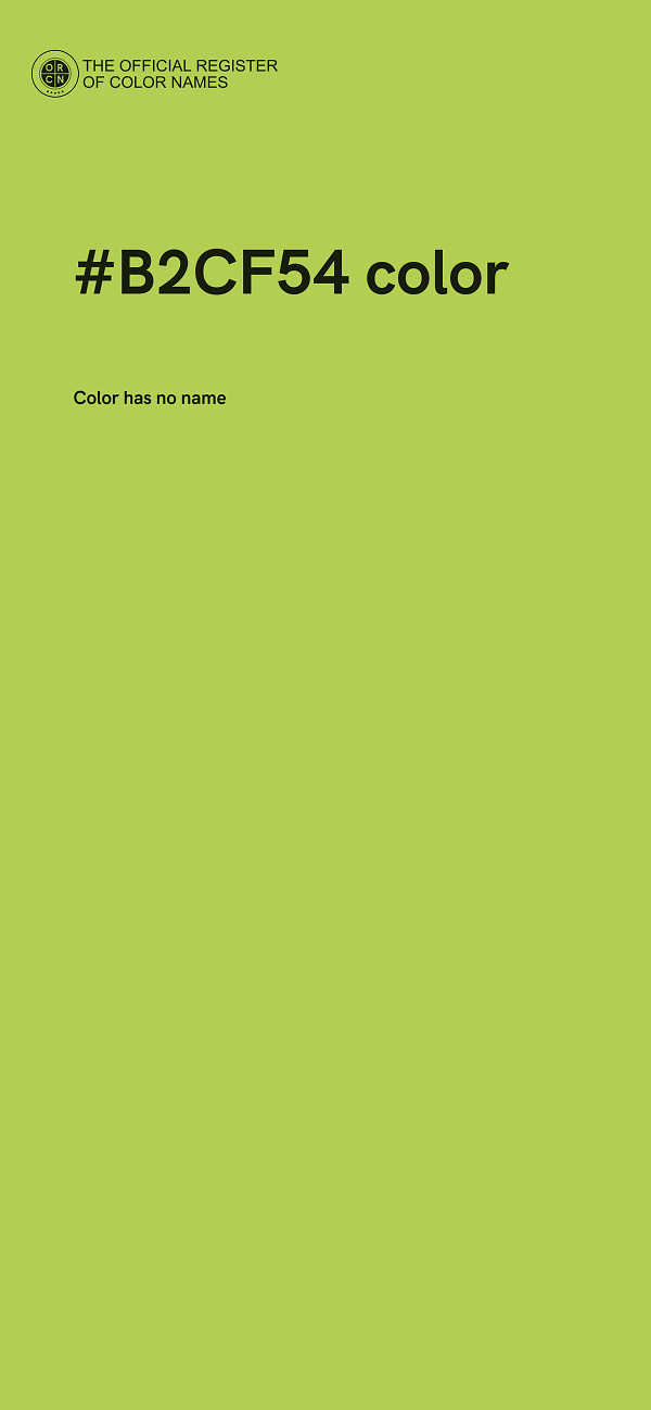#B2CF54 color image