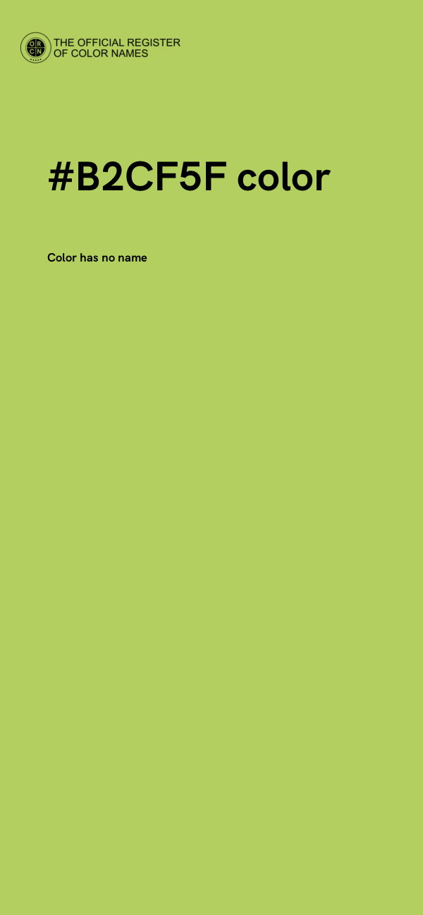 #B2CF5F color image