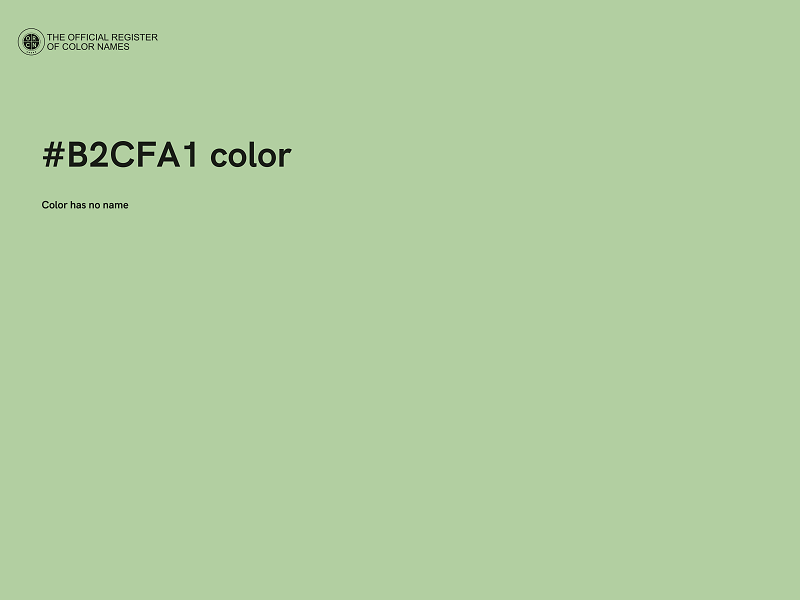 #B2CFA1 color image